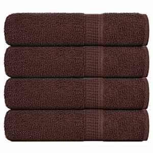 Brisače za roke FROGN 4 kosi rjave 50x100 cm 360 g/m²