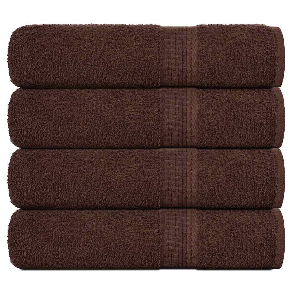 vidaXL Ručníky do sprchy FROGN 4 ks hnědé 70 x 140 cm 360 g/m²