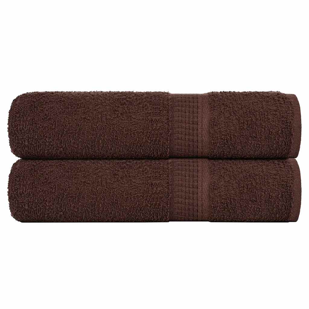 vidaXL Ručníky FROGN 2 ks hnědé 100x150 cm 360 g/m²