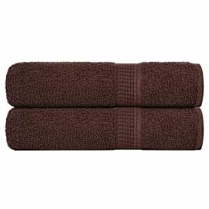 Kopalne brisače FROGN 2 kosa rjave 100x150 cm 360 g/m²