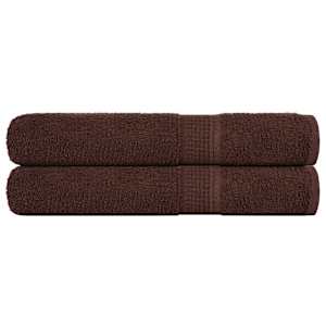 Saunové osušky FROGN 2 ks hnědé 80x200 cm 360 g/m² - obrázek 1