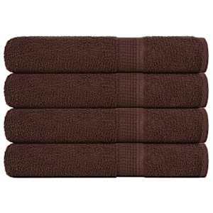 Savna brisače FROGN 4 kosi rjave 80x200 cm 360 g/m²