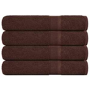 Brisače FROGN 4 kosi rjave 100x200 cm 360 g/m²