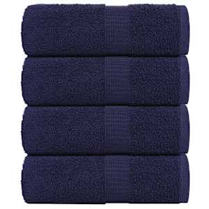 Brisače za goste FROGN 4 kosi temno modre 30x50 cm 360 g/m²