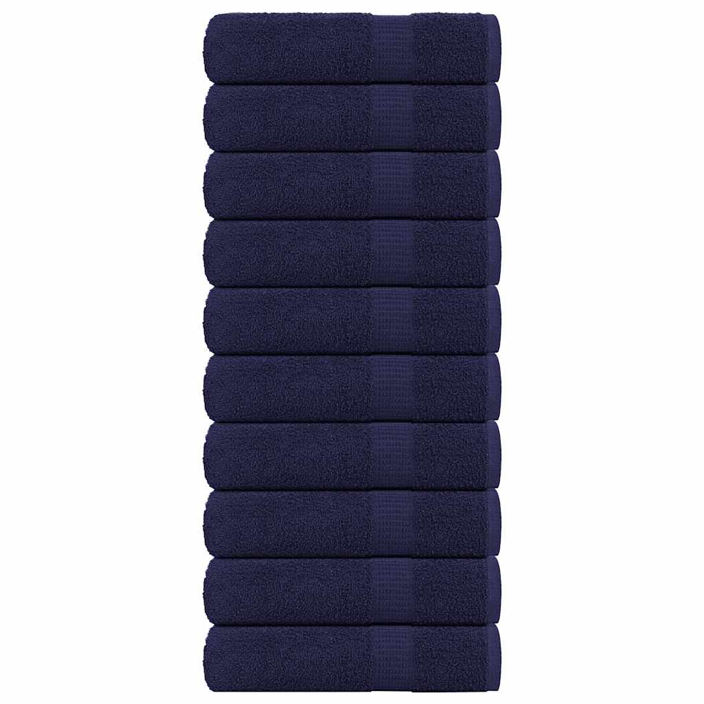 vidaXL Prosoape de mână 10 buc Bleumarin 50x100cm 360 g/m² 100% bumbac