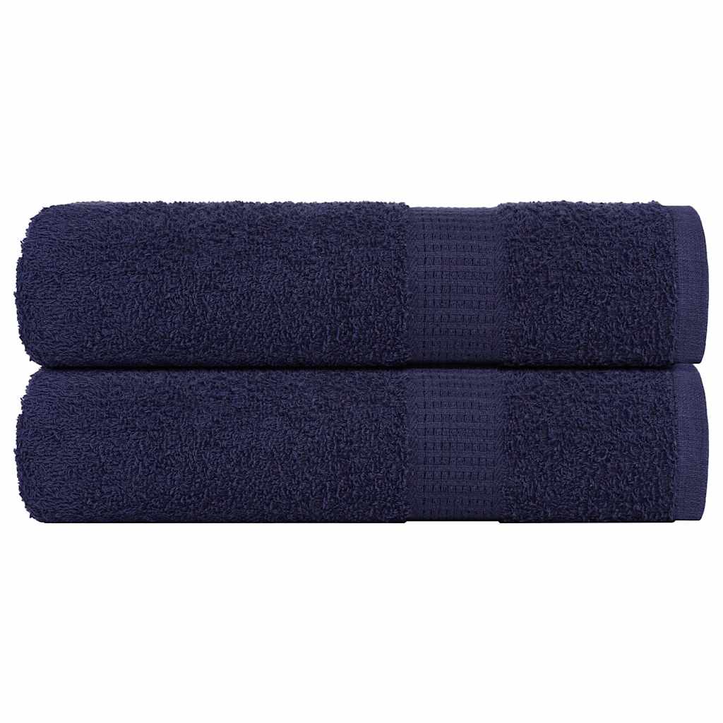 vidaXL Duschtücher 2 Stk. Marineblau 70x140 cm 360 g/m² 100% Baumwolle