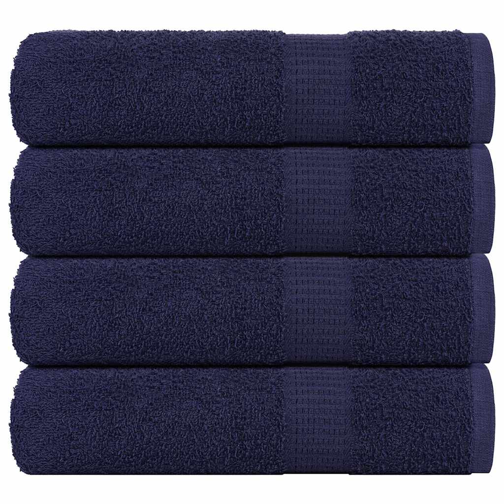 vidaXL Ručníky FROGN 4 ks tmavě modré 100x150 cm 360 g/m²