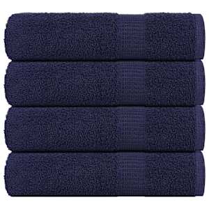 Kopalne brisače FROGN 4 kosi temno modre 100x150 cm 360 g/m²