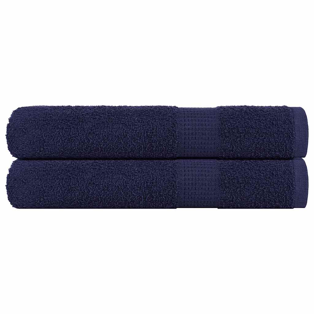 vidaXL Saunové osušky FROGN 2 ks tmavě modré 80x200 cm 360 g/m²