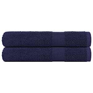 Saunové osušky FROGN 2 ks tmavě modré 80x200 cm 360 g/m² - obrázek 1