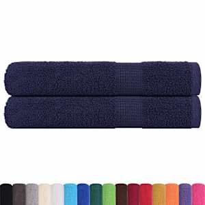 Saunové osušky FROGN 2 ks tmavě modré 80x200 cm 360 g/m² - obrázek 2