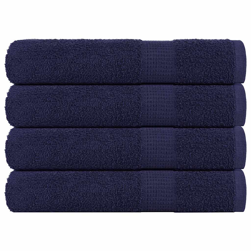 vidaXL Saunové osušky FROGN 4 ks tmavě modré 80x200 cm 360 g/m²
