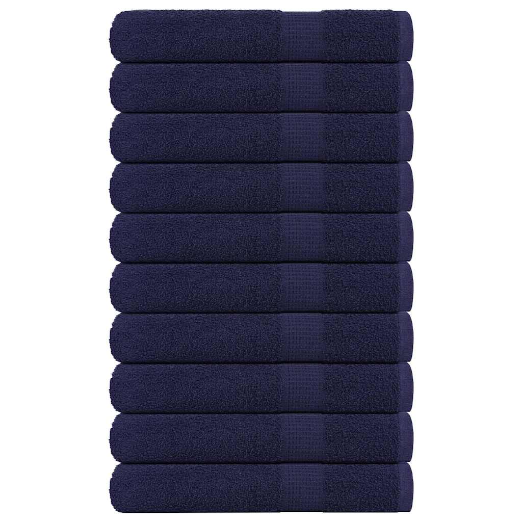 vidaXL Saunové osušky FROGN 10 ks tmavě modré 80x200 cm 360 g/m²