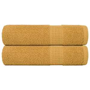 Brisače za roke FROGN 2 kosa zlate 50x100 cm 360 g/m²