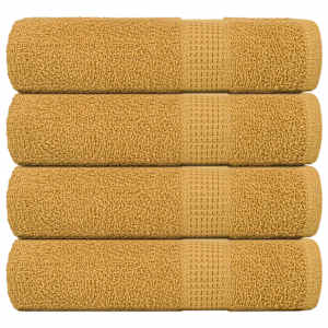 Brisače za roke FROGN 4 kosi zlate 50x100 cm 360 g/m²