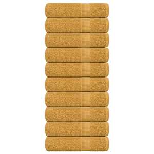 Brisače za roke FROGN 10 kosov zlate 50x100 cm 360 g/m²
