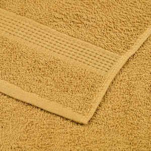 Ručníky do sprchy FROGN 10 ks zlaté 70x140 cm 360 g/m² - obrázek 6