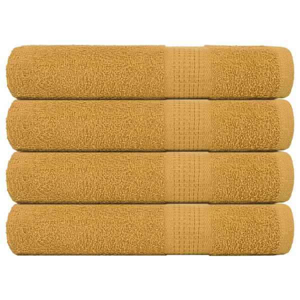 vidaXL r&auml;tikud FROGN 4 tk, kuldne, 100x200 cm, 360 g/m&sup2;