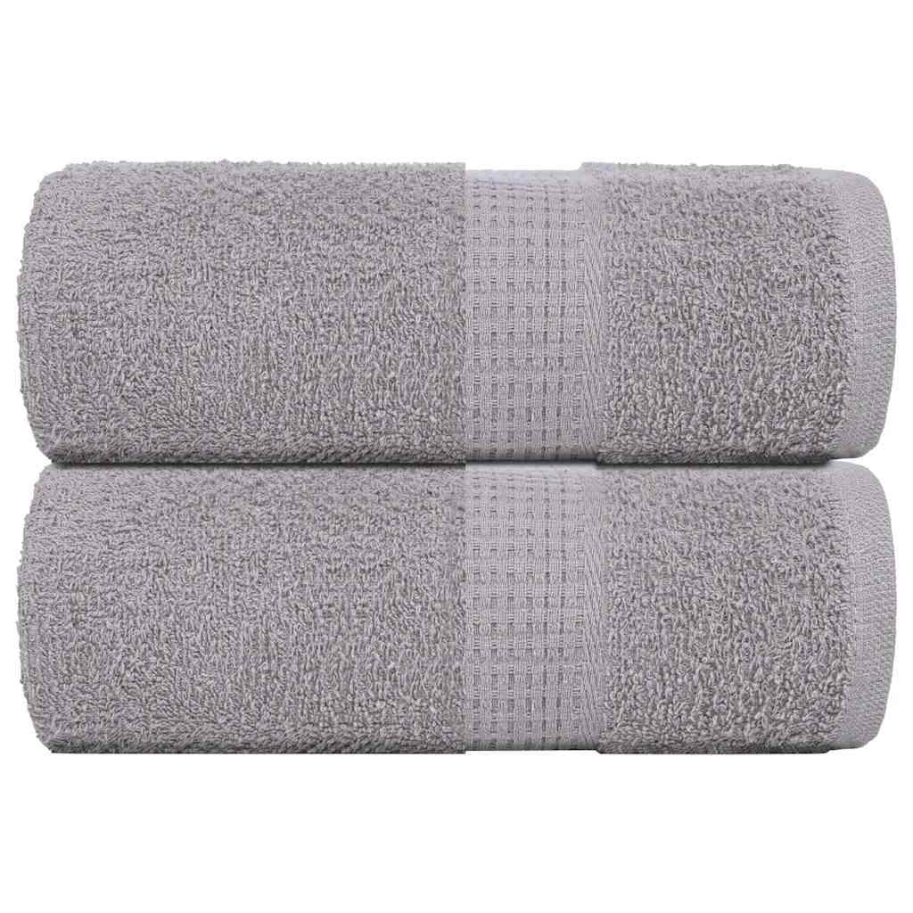 vidaXL Ručníky FROGN 2 ks šedé 30x30 cm 360 g/m²
