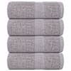 vidaXL pesur&auml;tikud KONNAM&Auml;NG 4 tk hallid 30 x 30 cm 360 g/m&sup2;