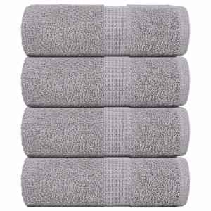 Pralne brisače FROGN 4 kosi sive 30x30 cm 360 g/m²