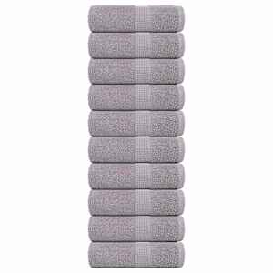 Brisače za goste FROGN 10 kosov sive 30x50 cm 360 g/m²