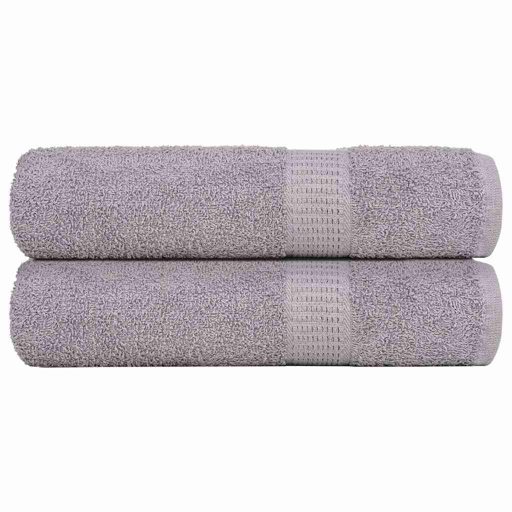 vidaXL Ručníky do sprchy FROGN 2 ks šedé 70 x 140 cm 360 g/m²
