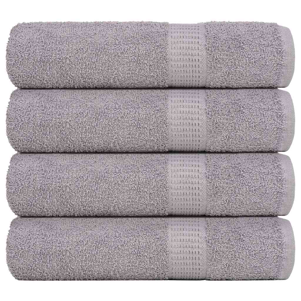 vidaXL Ručníky do sprchy FROGN 4 ks šedé 70 x 140 cm 360 g/m²