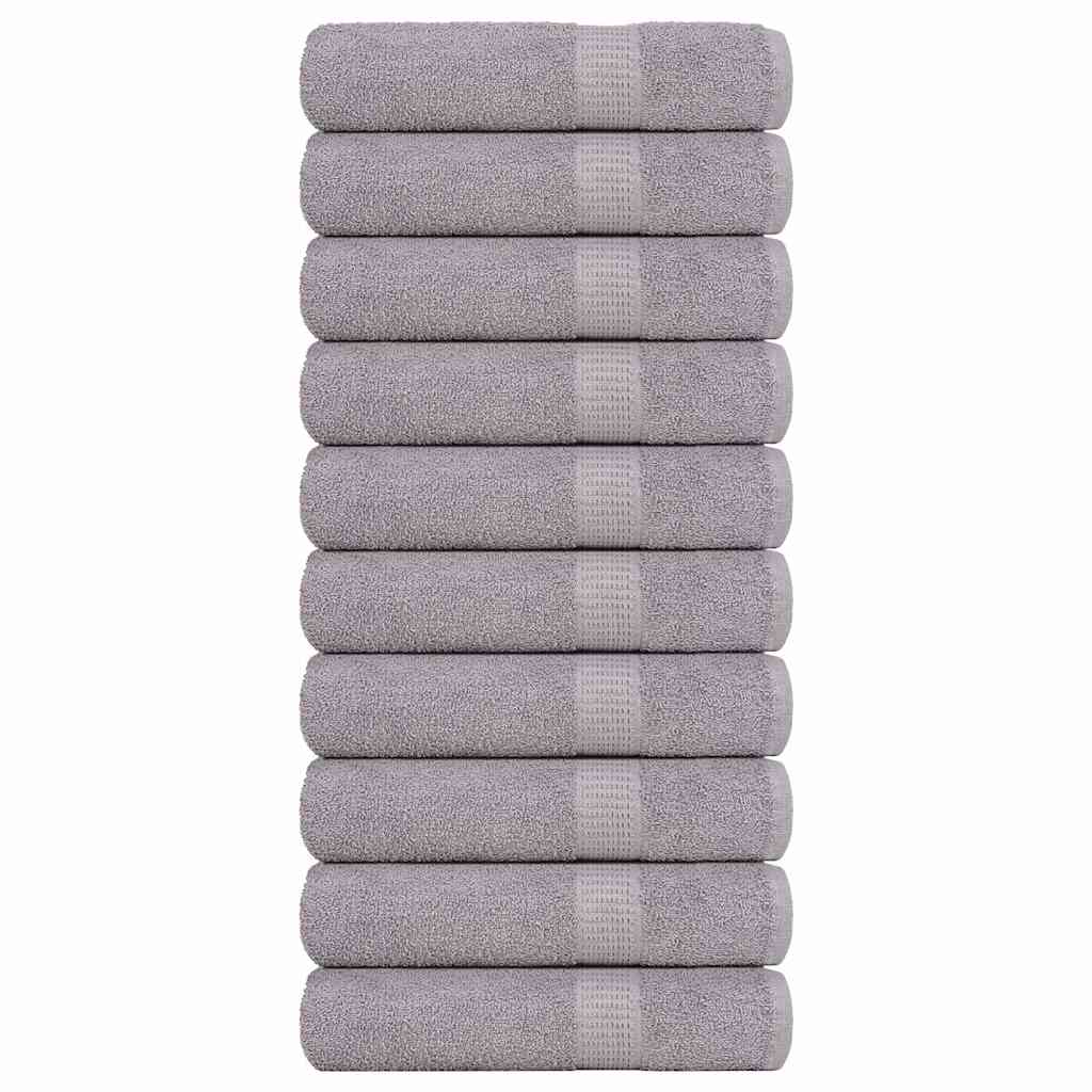 Bath Towels 10 pcs Grey 100 150 cm 360 gsm 100 Cotton Suave Home Ireland