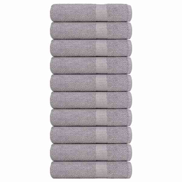 vidaXL vannitoar&auml;tikud FROGN 10 tk, hall, 100x150 cm, 360 g/m&sup2;