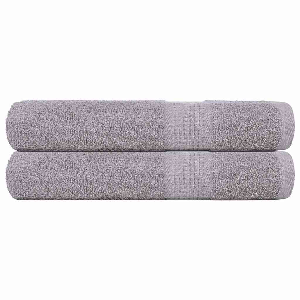 vidaXL Saunové osušky FROGN 2 ks šedé 80x200 cm 360 g/m²