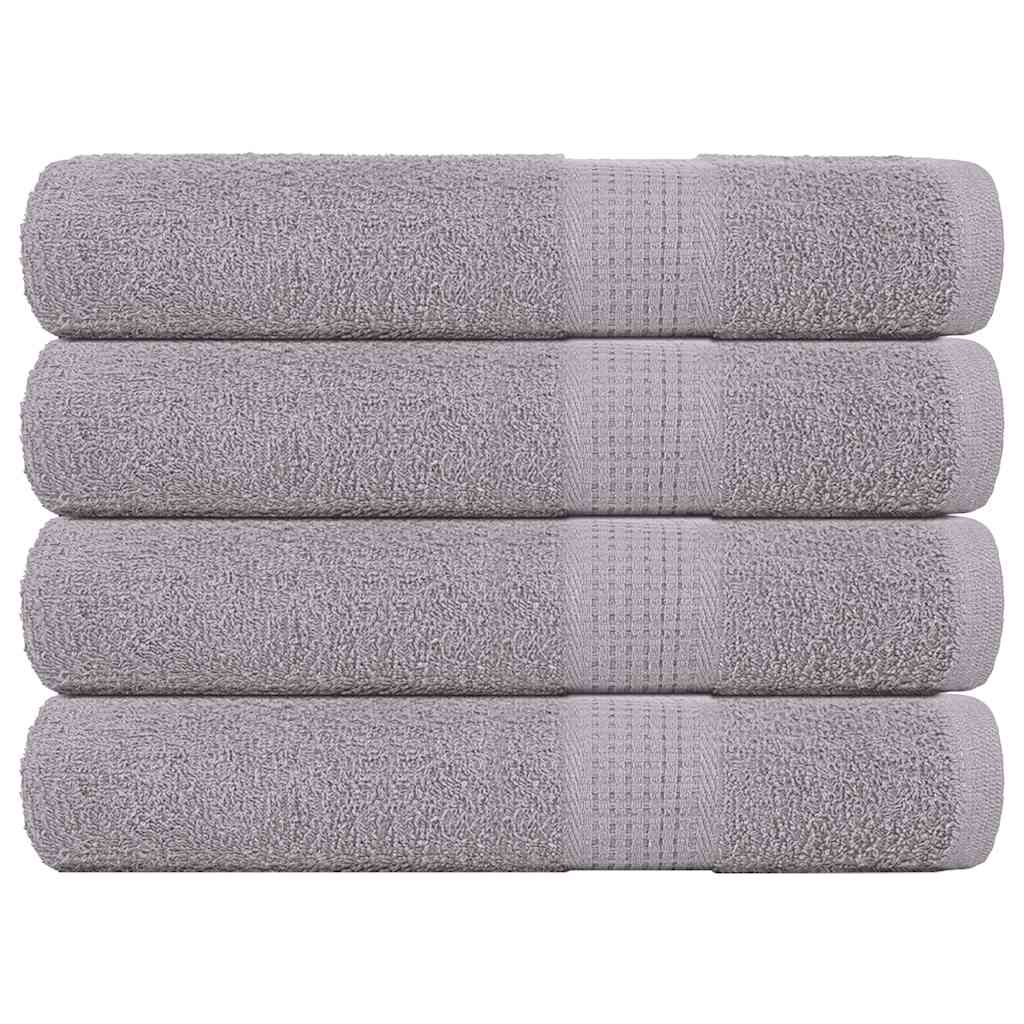 vidaXL Saunové osušky FROGN 4 ks šedé 80x200 cm 360 g/m²