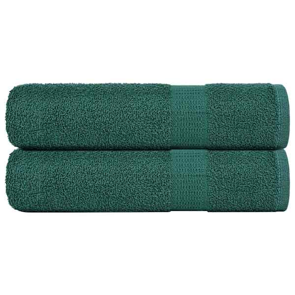 vidaXL du&scaron;ir&auml;tikud FROGN 2 tk, roheline 70x140 cm, 360 g/m&sup2;
