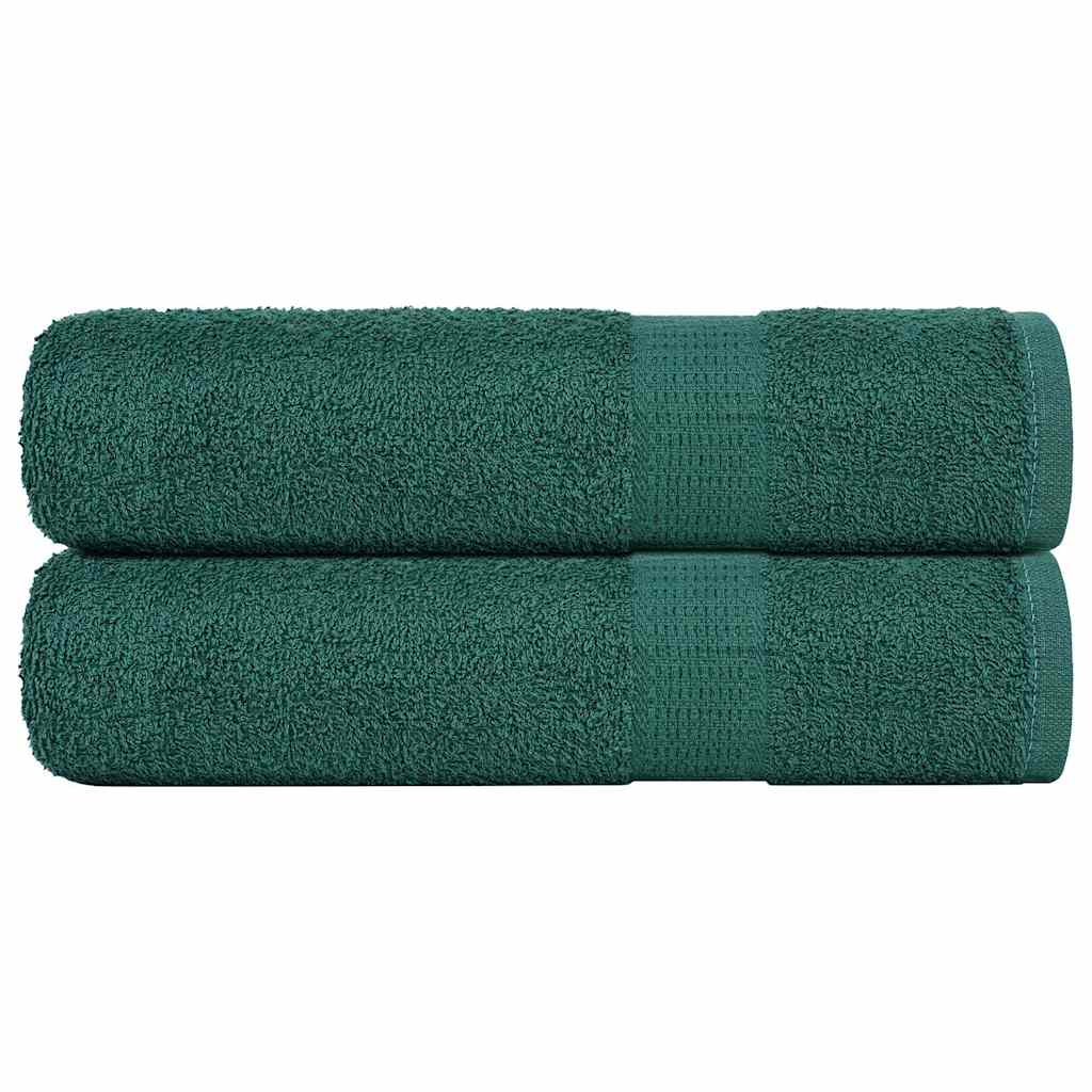 vidaXL Ručníky do sprchy FROGN 2 ks zelené 70 x 140 cm 360 g/m²