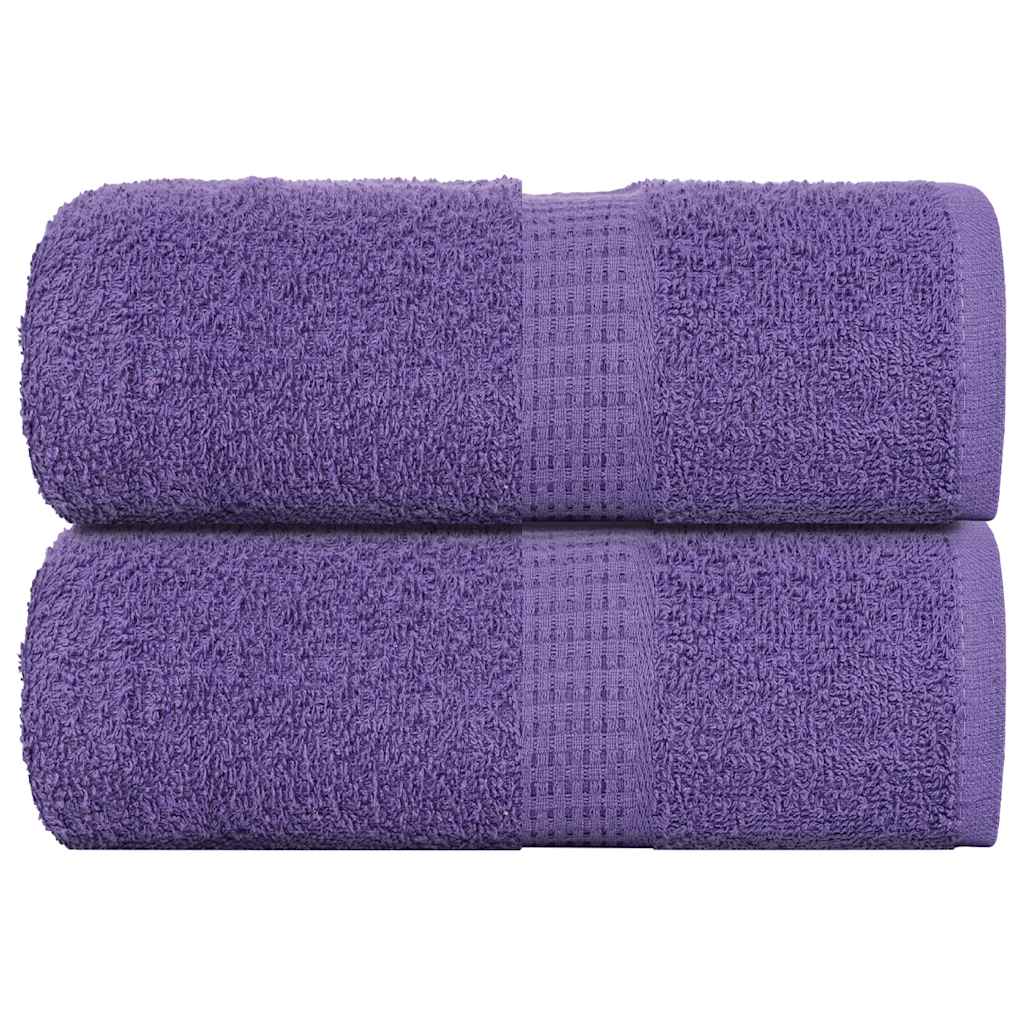 vidaXL Prosoape de săpun 2 buc Violet 30x30 cm 360 g/m² 100% bumbac