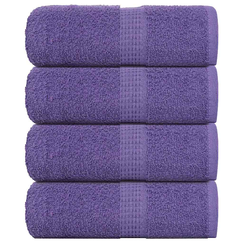 vidaXL Ručníky FROGN 4 ks fialové 30x30 cm 360 g/m²