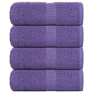 Pralne brisače FROGN 4 kosi vijolične 30x30 cm 360 g/m²