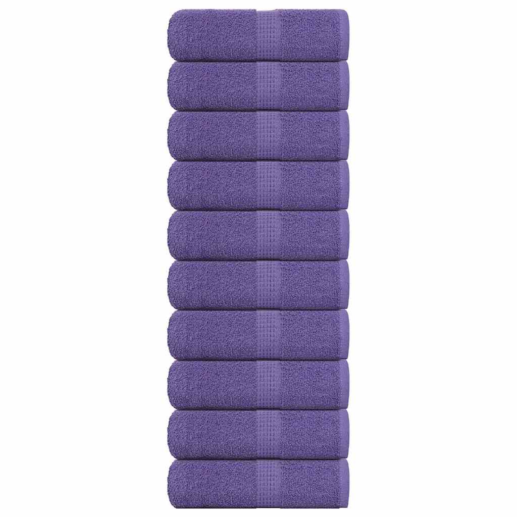 vidaXL Ručníky FROGN 10 ks fialové 30x30 cm 360 g/m²