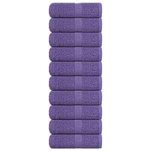 Pralne brisače FROGN 10 kosov vijolične 30x30 cm 360 g/m²