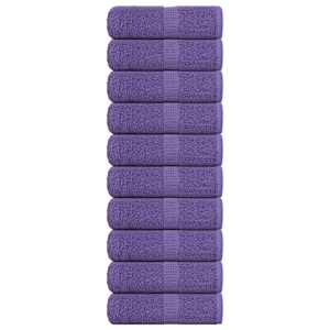 Brisače za goste FROGN 10 kosov vijolične 30x50 cm 360 g/m²