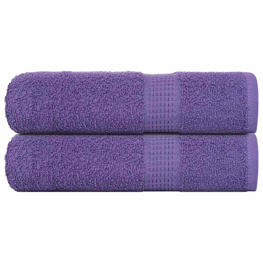 vidaXL Prosoape de duș 2 buc Violet 70x140 cm 360 g/m² 100% bumbac