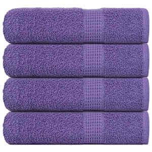 Brisače za tuširanje FROGN 4 kosi vijolične 70x140 cm 360 g/m²