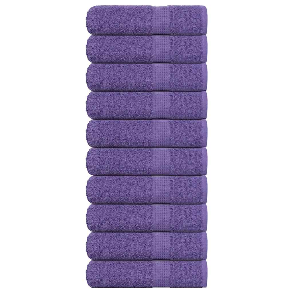 vidaXL Ručníky do sprchy FROGN 10 ks fialové 70x140 cm 360 g/m²