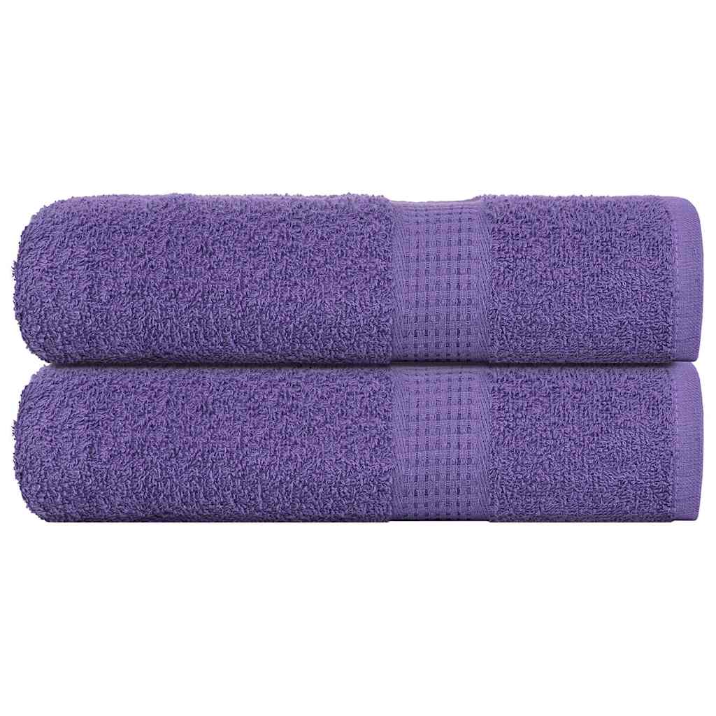 vidaXL Ručníky FROGN 2 ks fialové 100x150 cm 360 g/m²