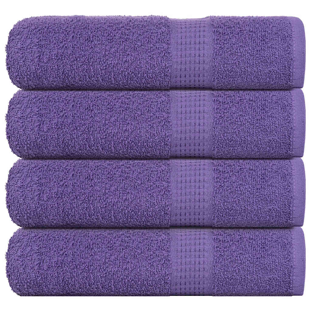 vidaXL Prosoape de baie 4 buc Violet 100x150 cm 360 g/m² 100% bumbac