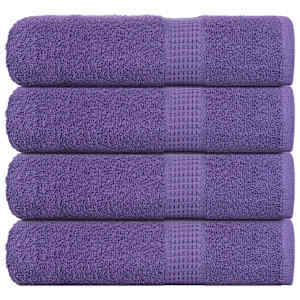 Kopalne brisače FROGN 4 kosi vijolične 100x150 cm 360 g/m²