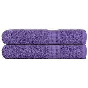 Savna brisače FROGN 2 kosa vijolične 80x200 cm 360 g/m²