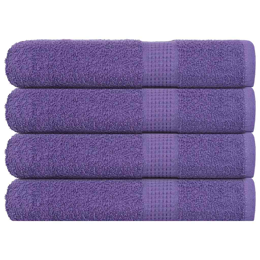 vidaXL Prosoape pentru saună 4 buc Violet 360 g/m² 100% bumbac