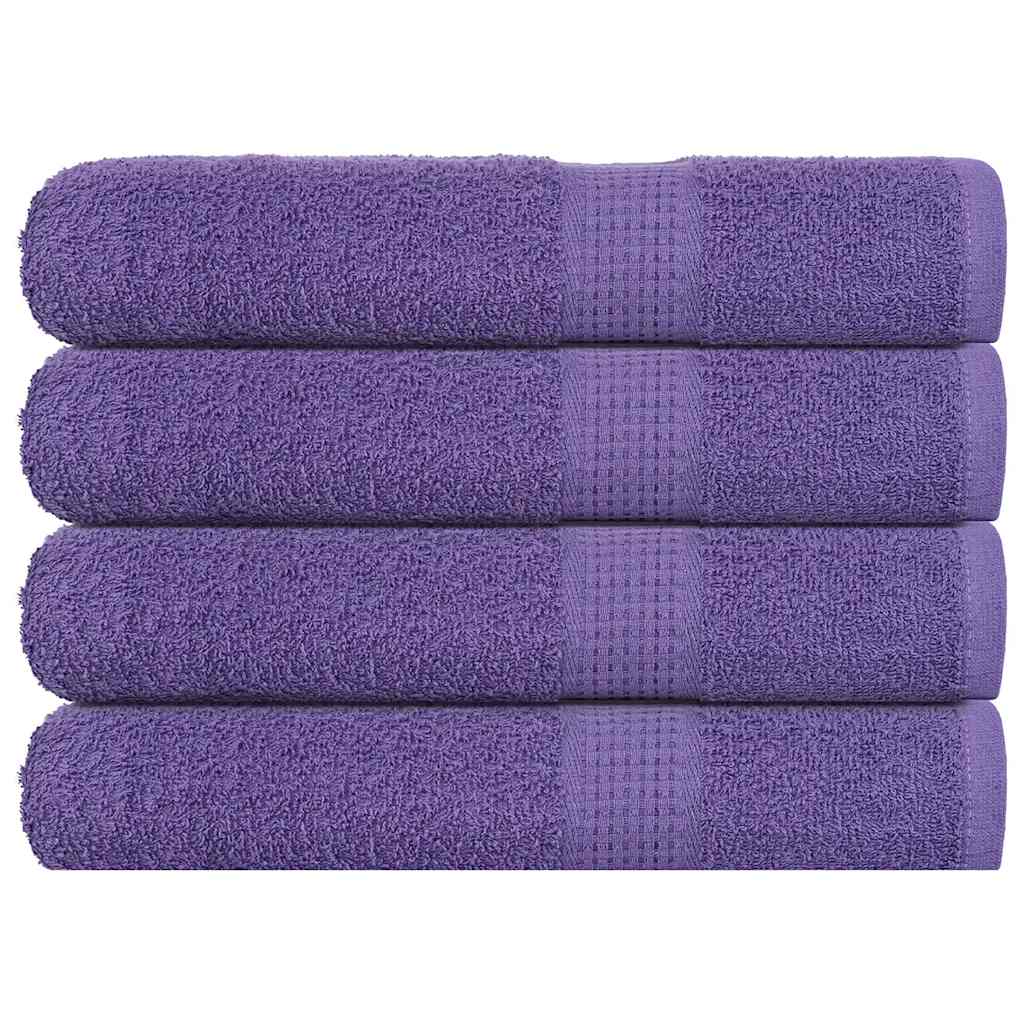 vidaXL Saunové osušky FROGN 4 ks fialové 80x200 cm 360 g/m²