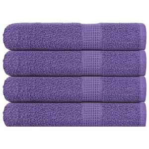 Savna brisače FROGN 4 kosi vijolične 80x200 cm 360 g/m²